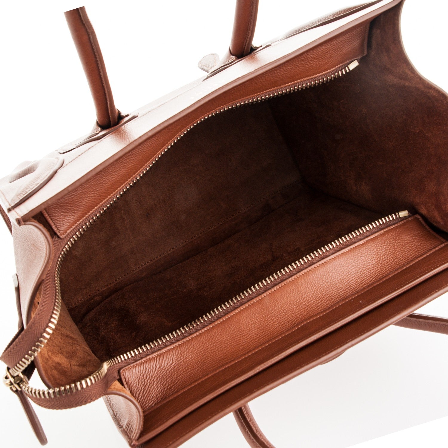 Celine Baby Calfskin Micro Luggage Caramel 5 of 6