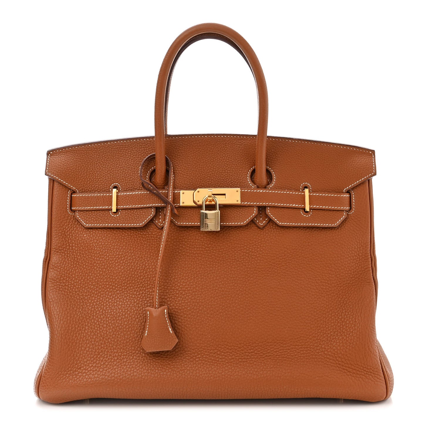 Taurillon Clemence Birkin 35 Gold