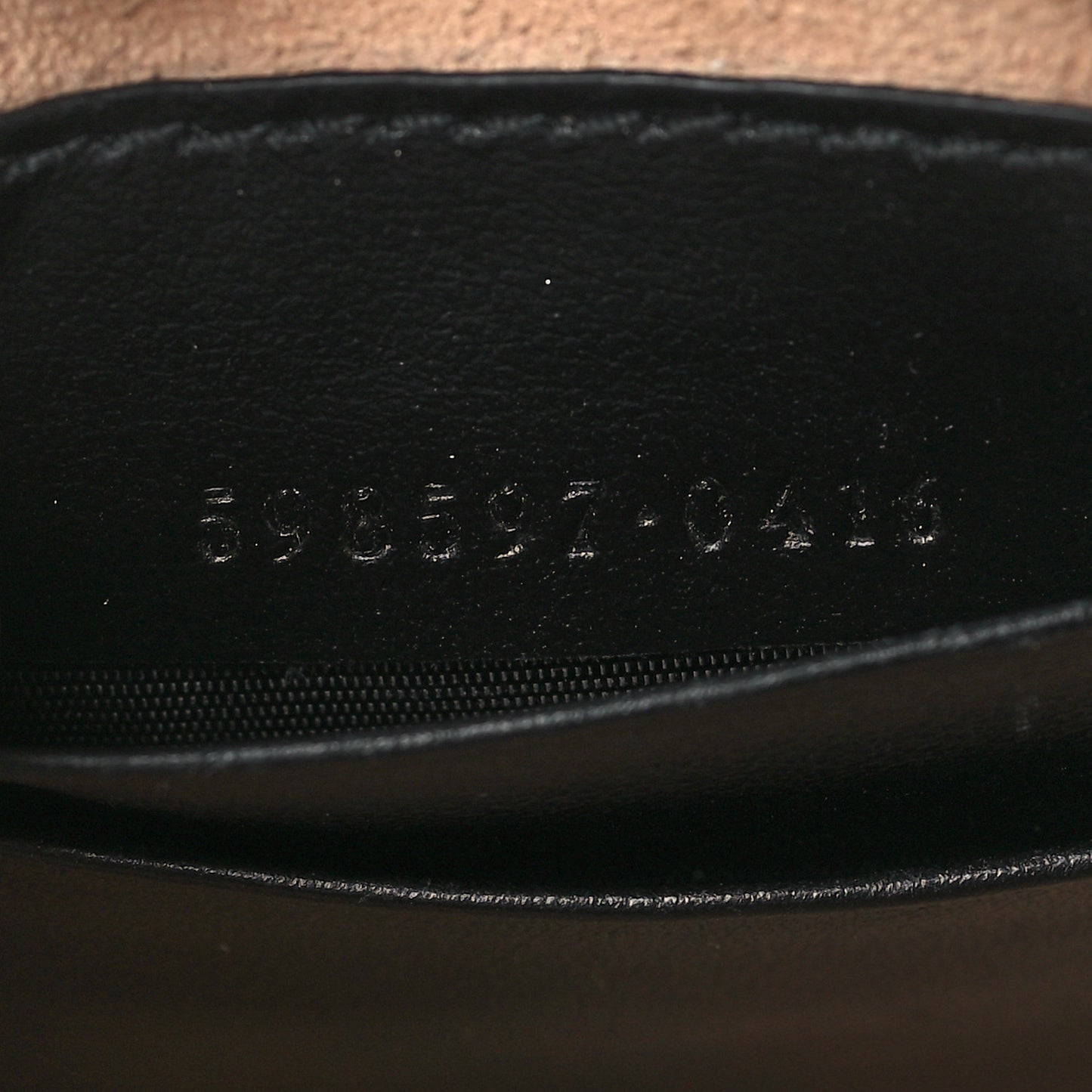 Calfskin Matelasse Mini GG Marmont Crossbody Bag Black