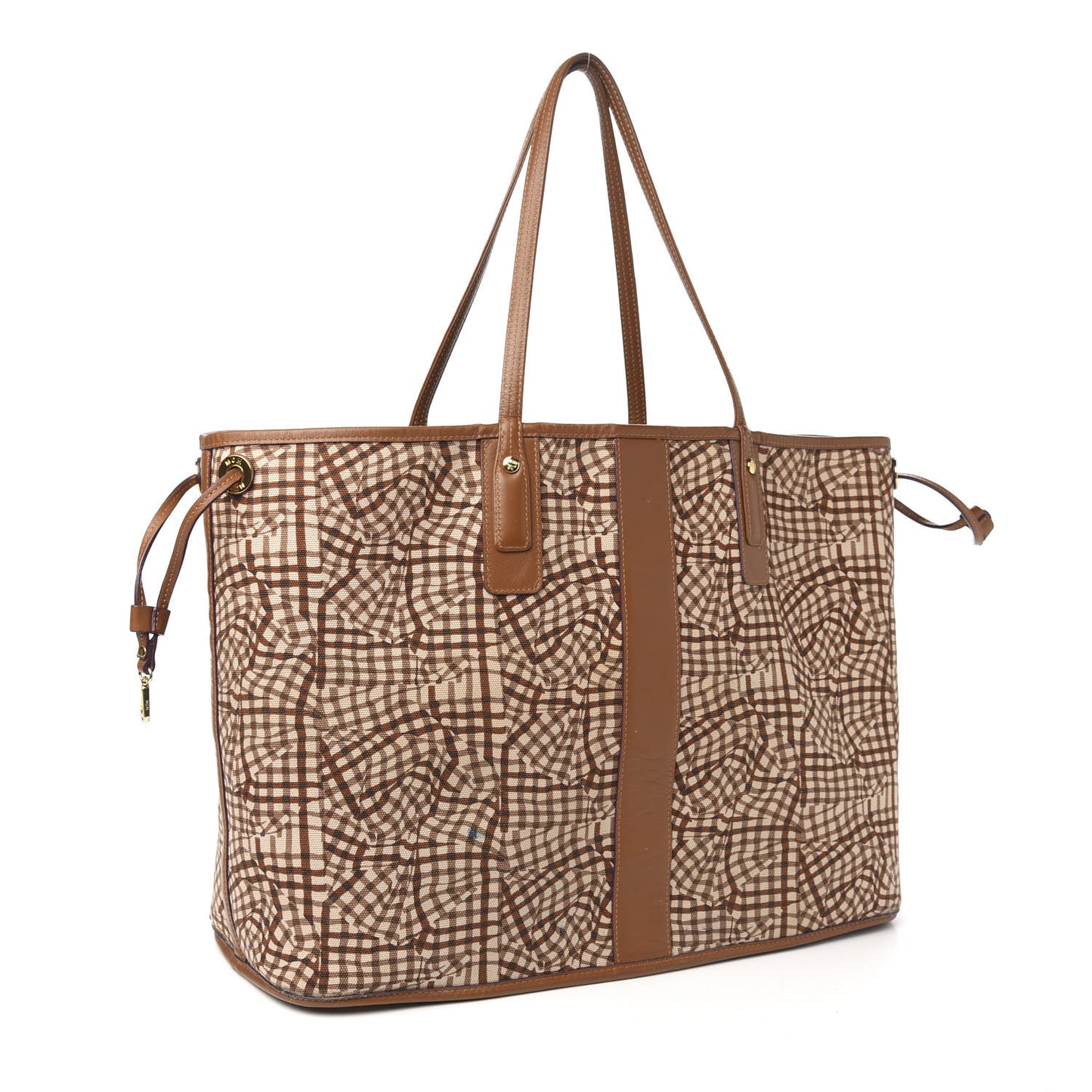 Visetos Large Liz Reversible Shopper Tote Cognac