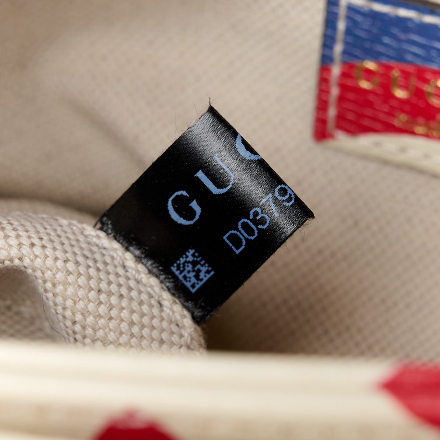 X ADIDAS Shangai Calfskin Web Trefoil Interlocking G Small Horsebit 1955 Shoulder Bag Red White Blue