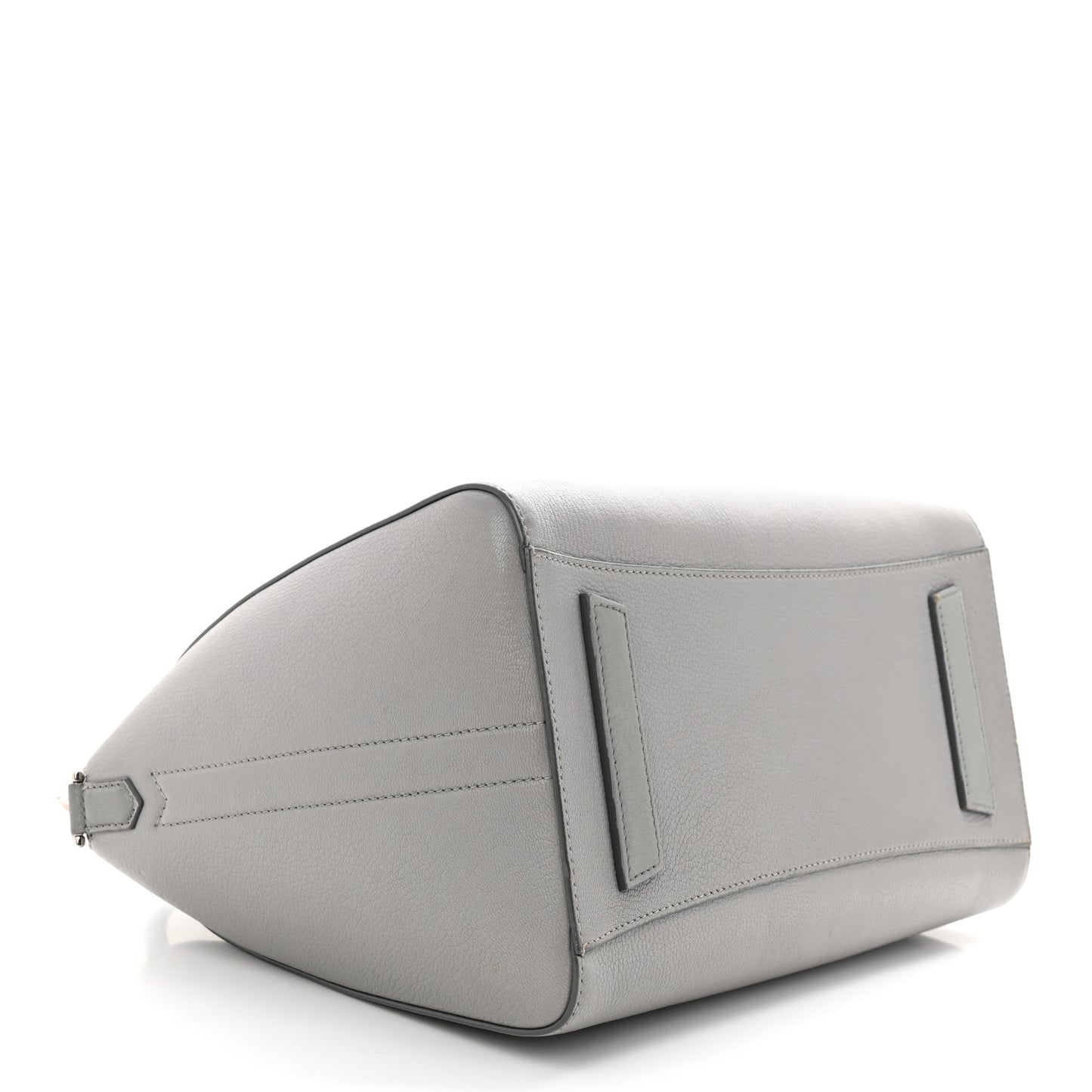 Sugar Goatskin Medium Antigona Pearl Grey