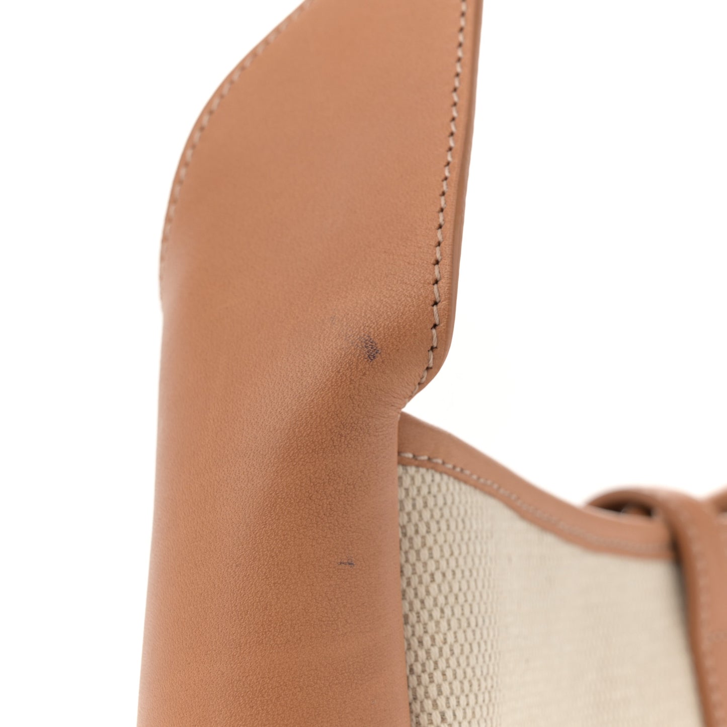 Smooth Calfskin Canvas Small Le 5 A 7 Soft Hobo Natural Tan
