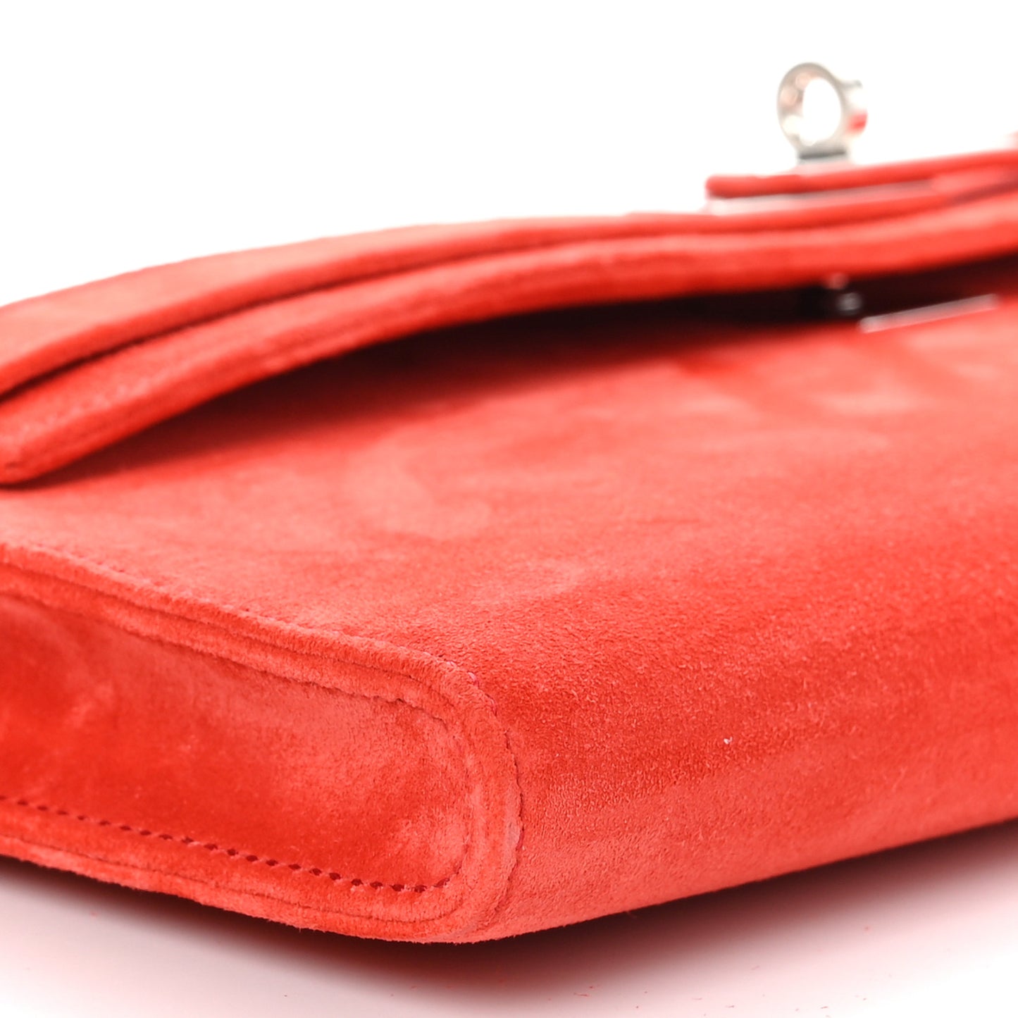 Veau Doblis Kelly Cut Clutch Pochette Capucine