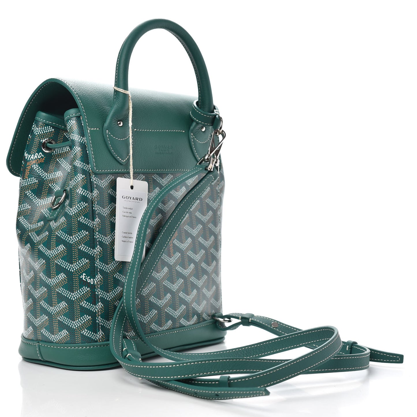 Goyardine Calfskin Mini Alpin Backpack Green
