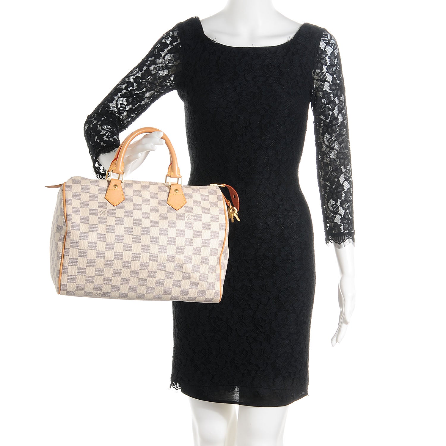 Louis Vuitton Damier Azur Speedy 30 2 of 7