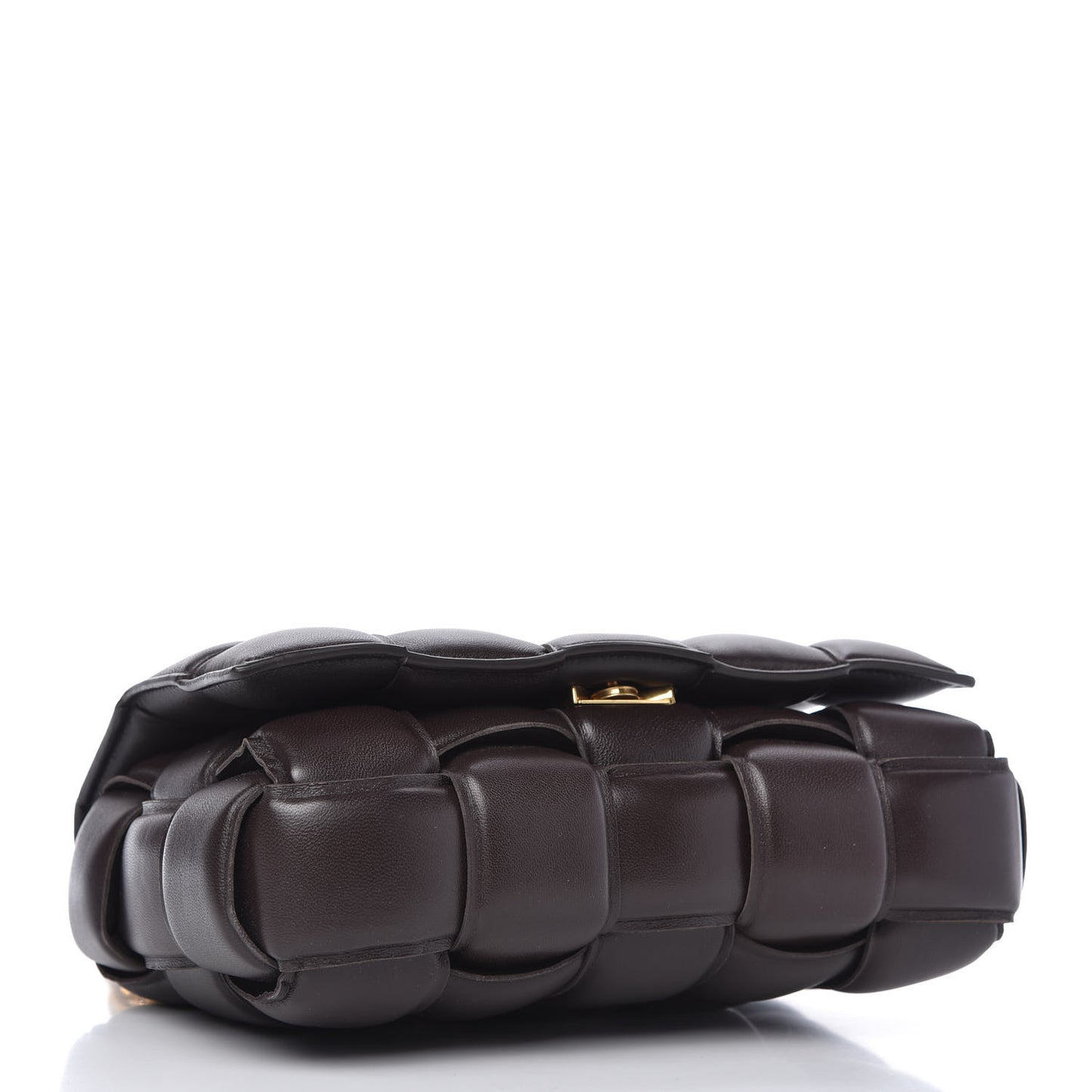 Lambskin Maxi Intreccio Padded Chain Cassette Crossbody Bag Black