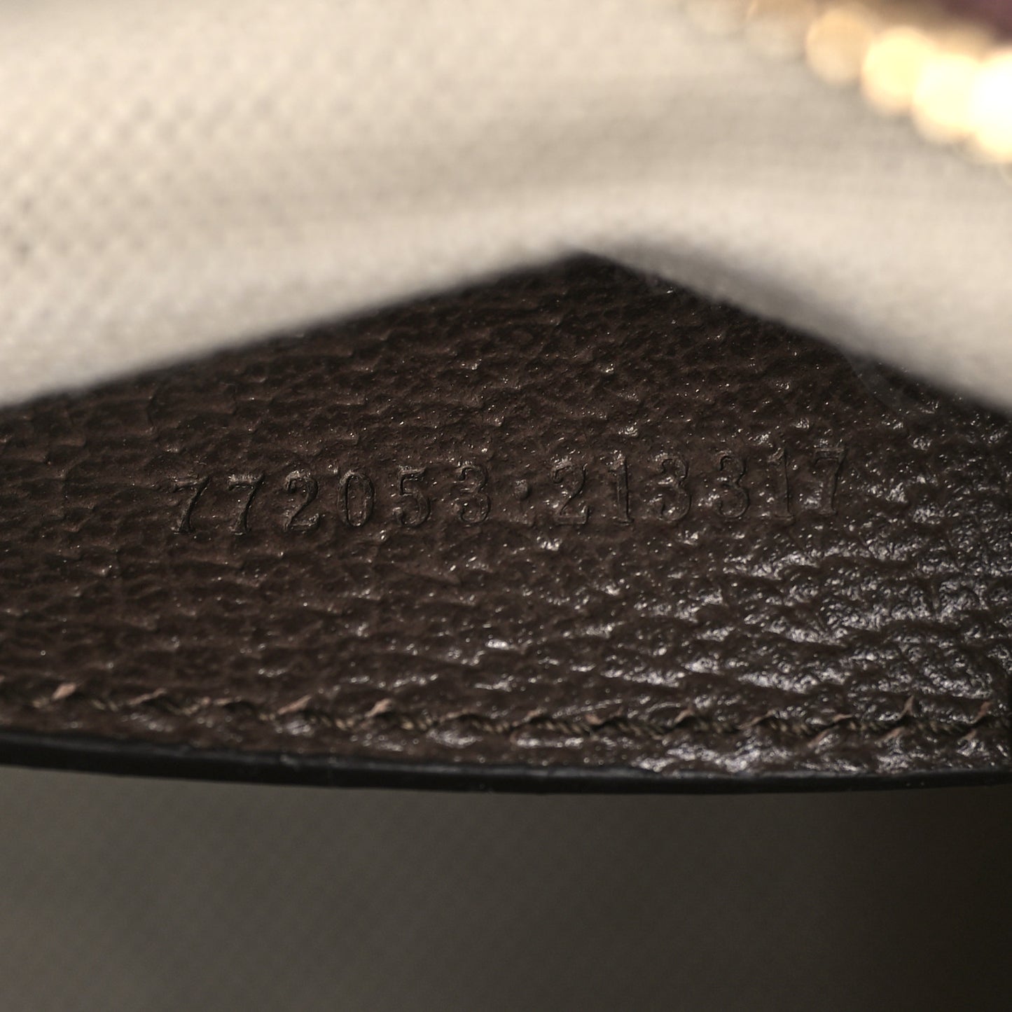 GG Supreme Monogram Textured Dollar Calfskin Web Mini Ophidia Top Handle Bag Beige Ebony New Acero