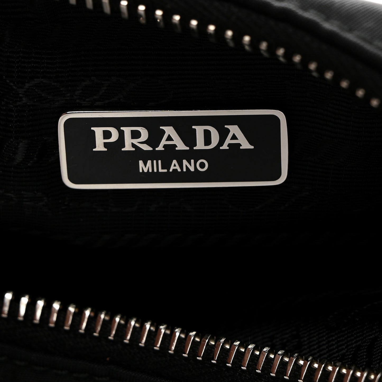 Tessuto Nylon Saffiano Mini Re-Edition 2005 Bag Black