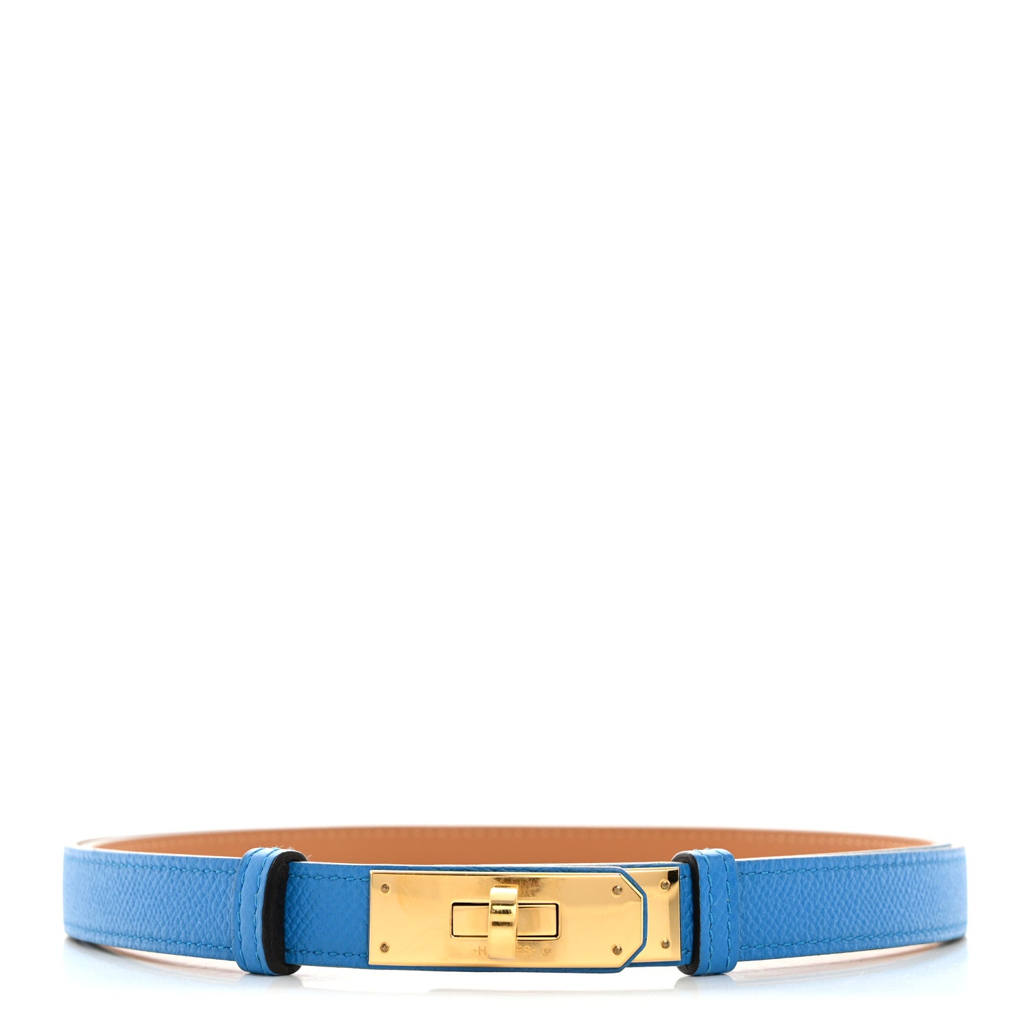 Hermes Epsom Kelly Belt Bleu Zanzibar 1 of 5