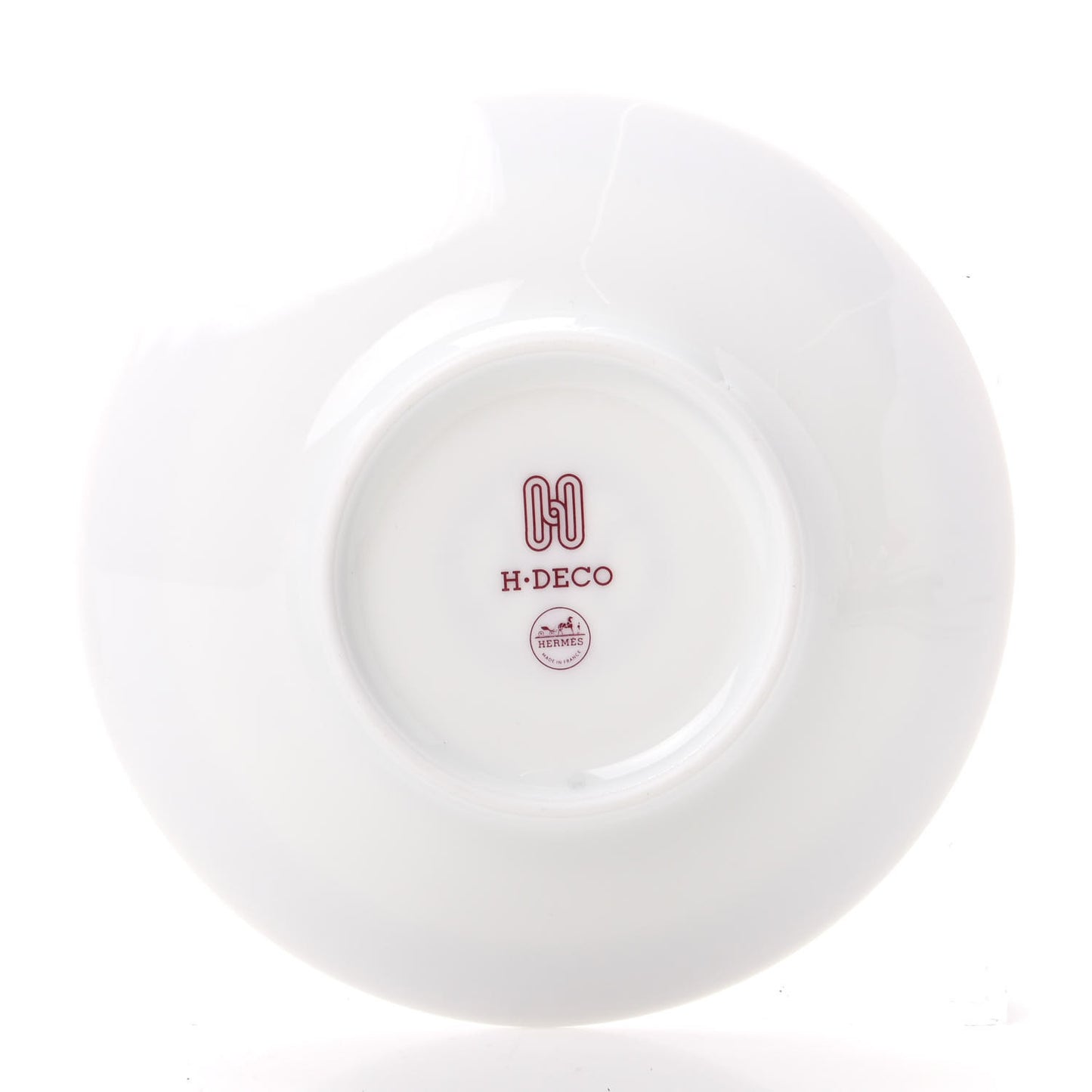 Porcelain H Deco Tea Cup And Saucer Rouge