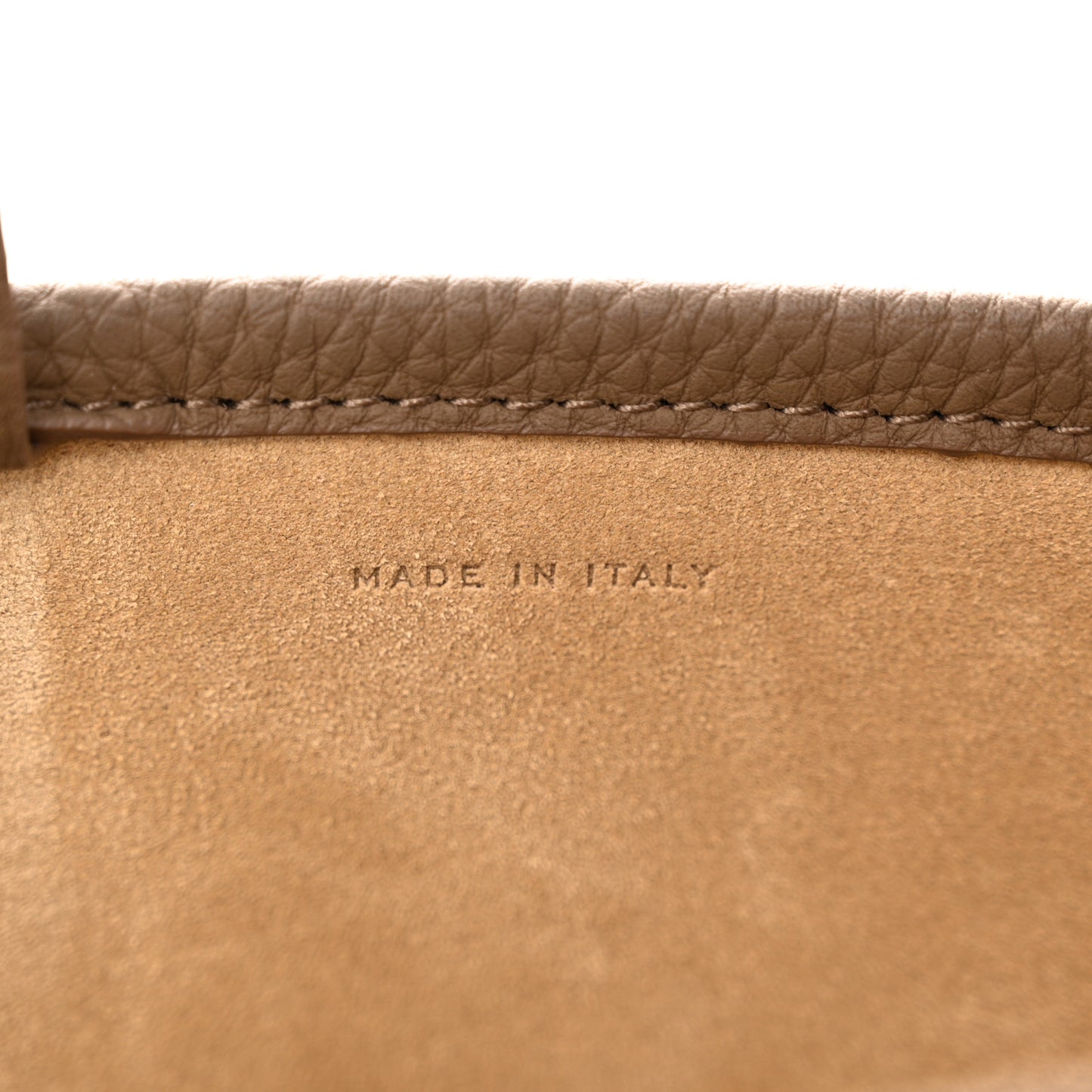 Grained Calfskin Medium N/S Park Tote Taupe