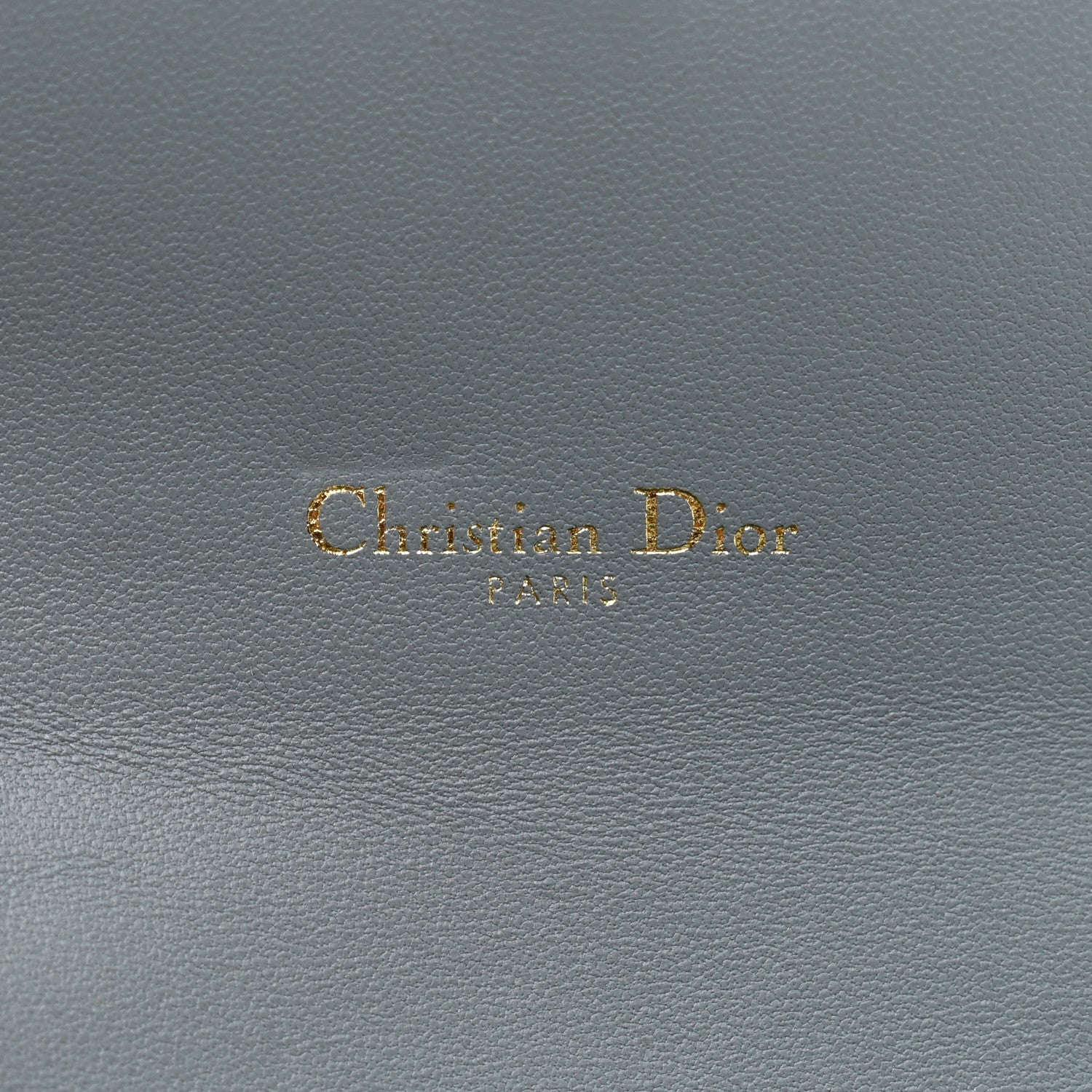 Christian Dior Grained Calfskin Saddle Chain Pouch Cloud Blue 7 of 11