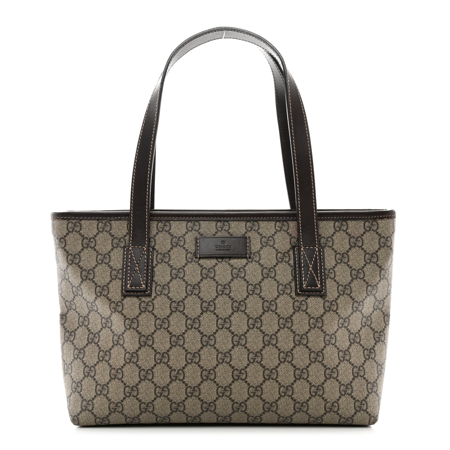 Gucci GG Supreme Monogram Small Joy Tote Dark Brown 1 of 11