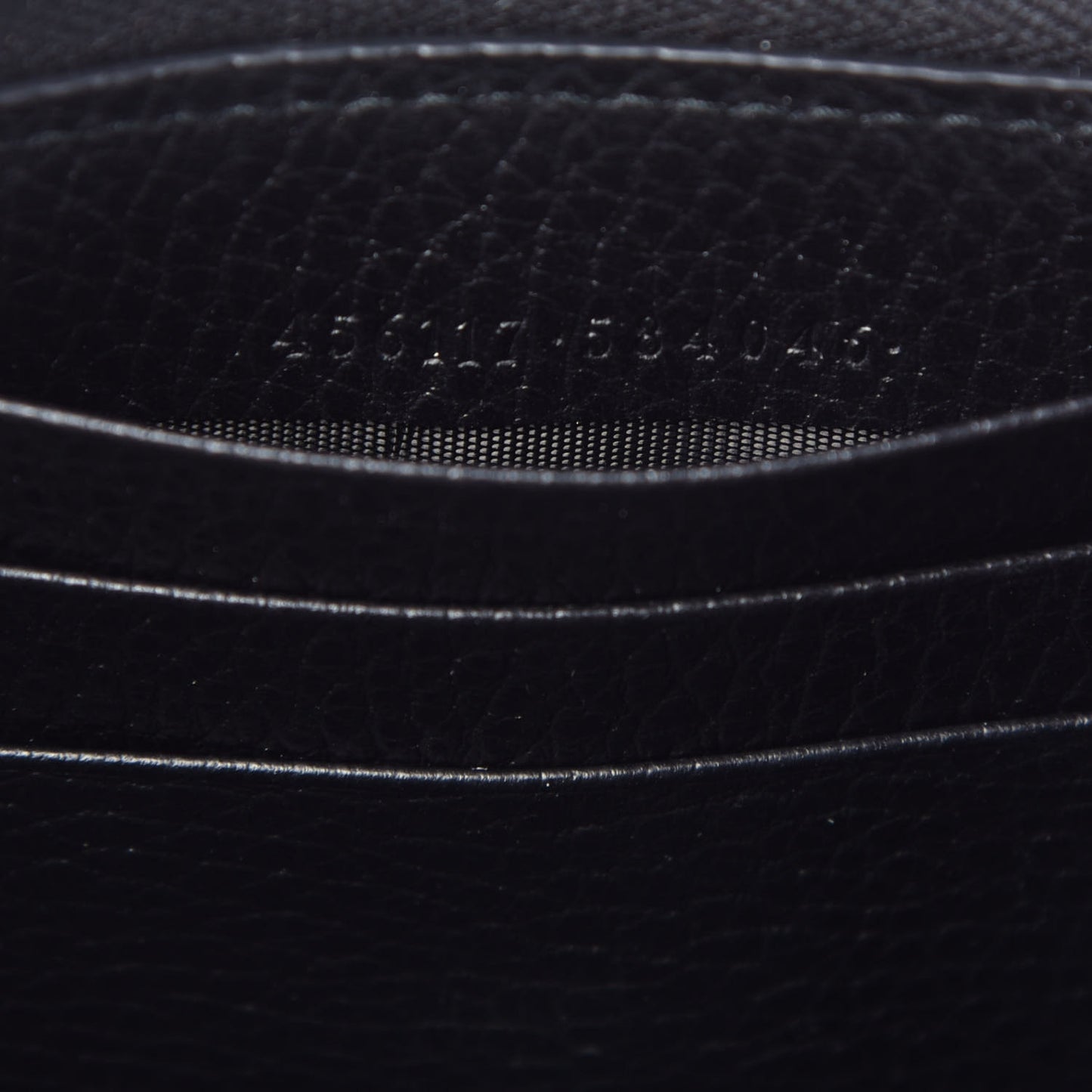 Dollar Calfskin GG Marmont Zip Around Wallet Black