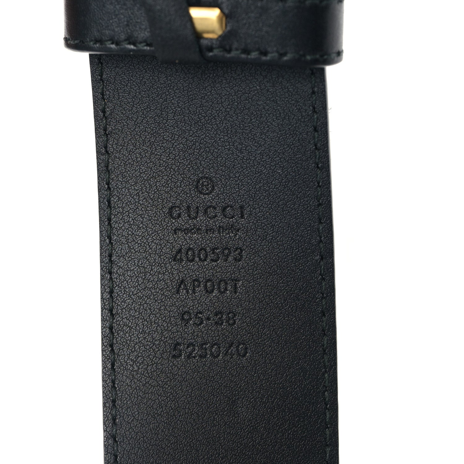 Gucci Calfskin Double G 40mm Belt 95 38 Black 3 of 4