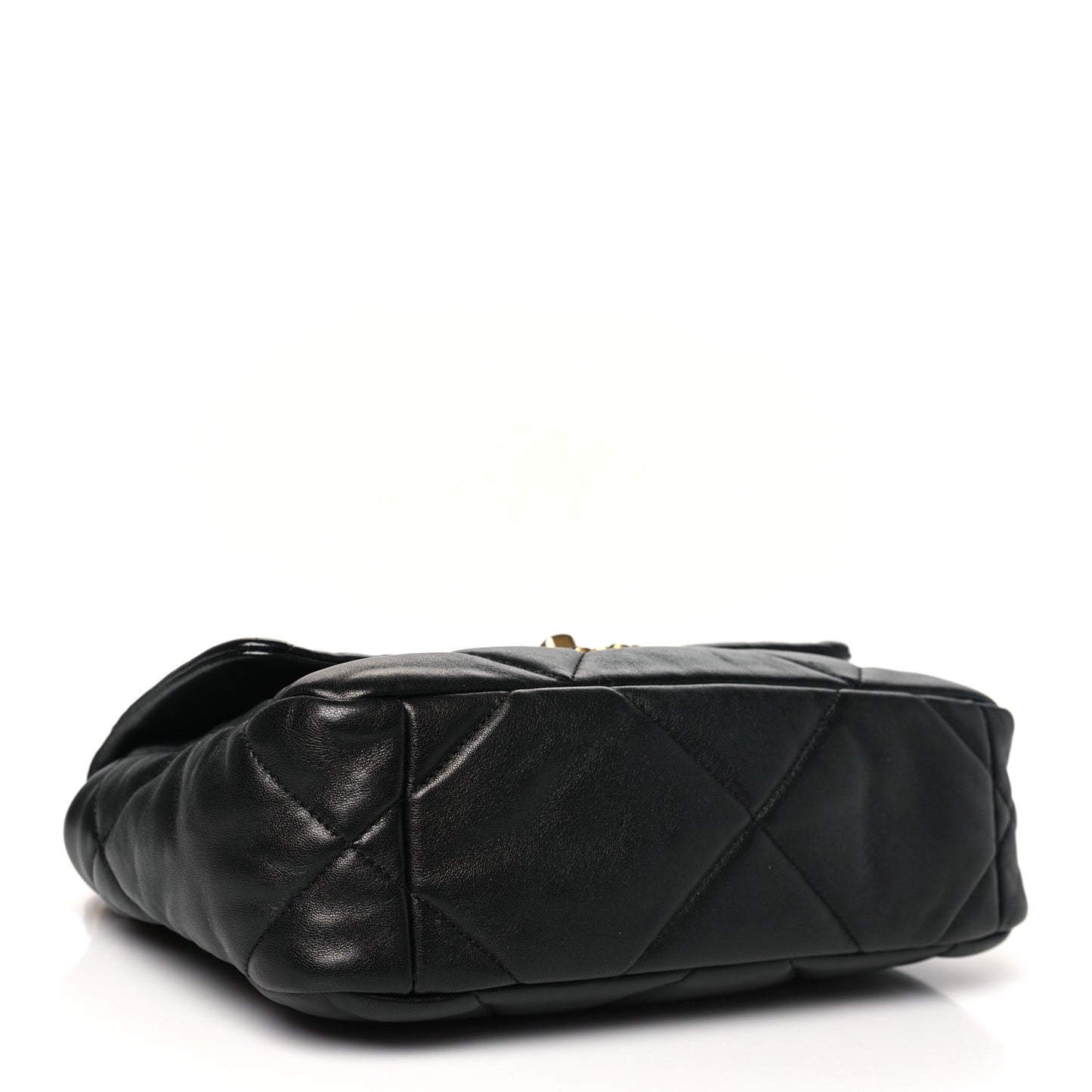Lambskin Quilted Medium Chanel 19 Flap Black