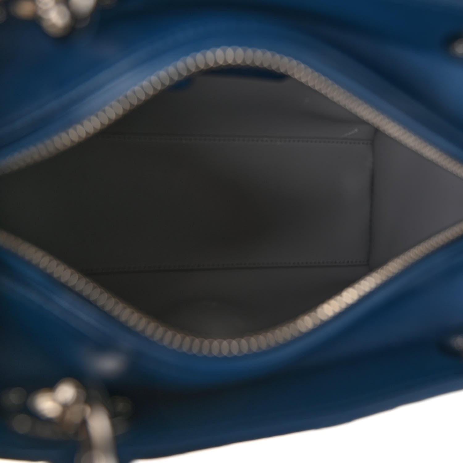 Christian Dior Lambskin Cannage Medium Lady Dior Crystal Strap Navy 5 of 9