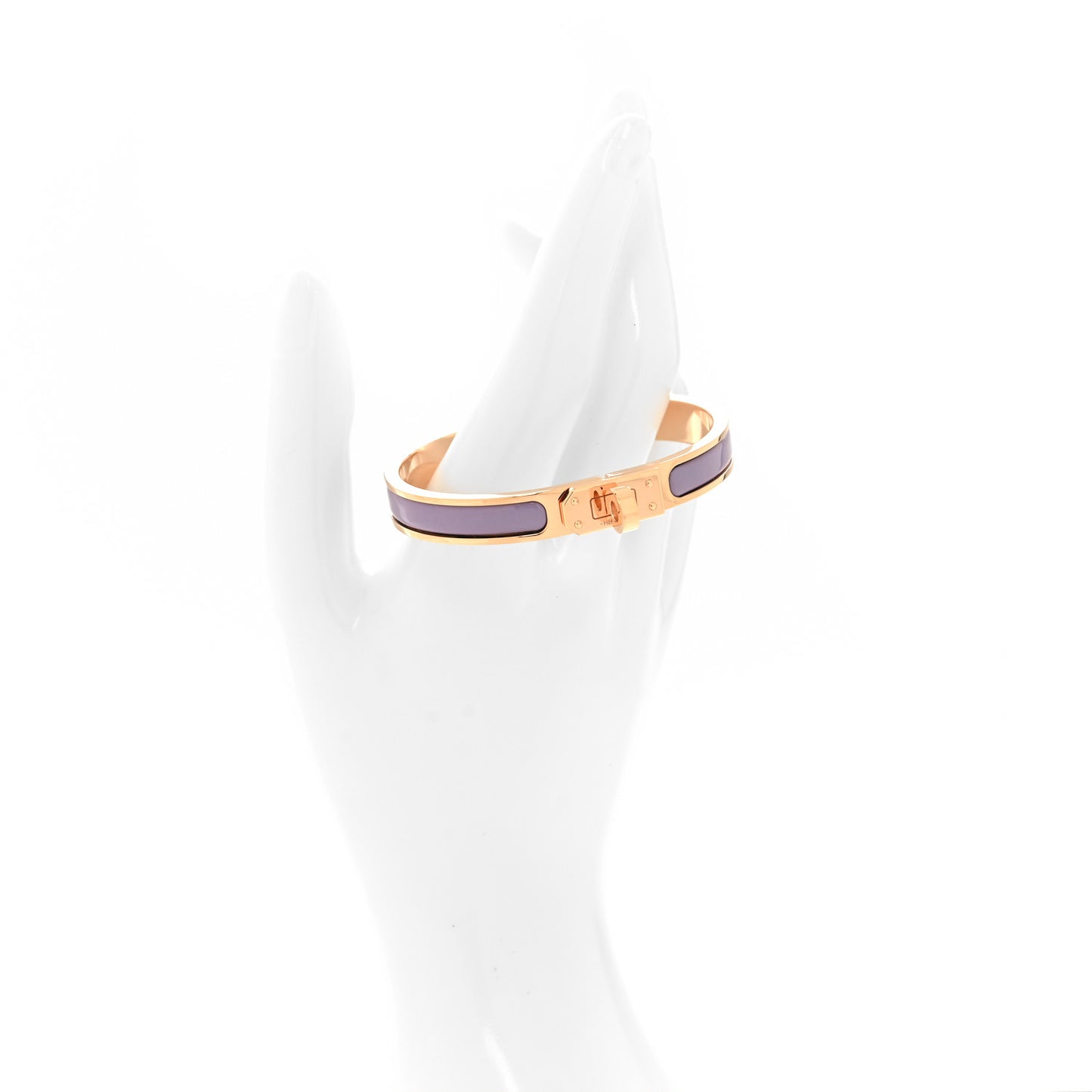 Enamel Mini Clic Kelly Bracelet PM Lilas