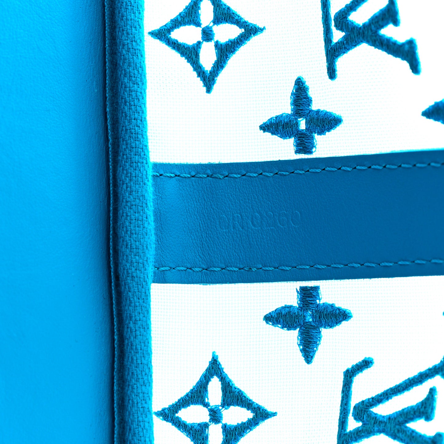 Monogram See Through Keepall Triangle Bandouliere 50 Turquoise