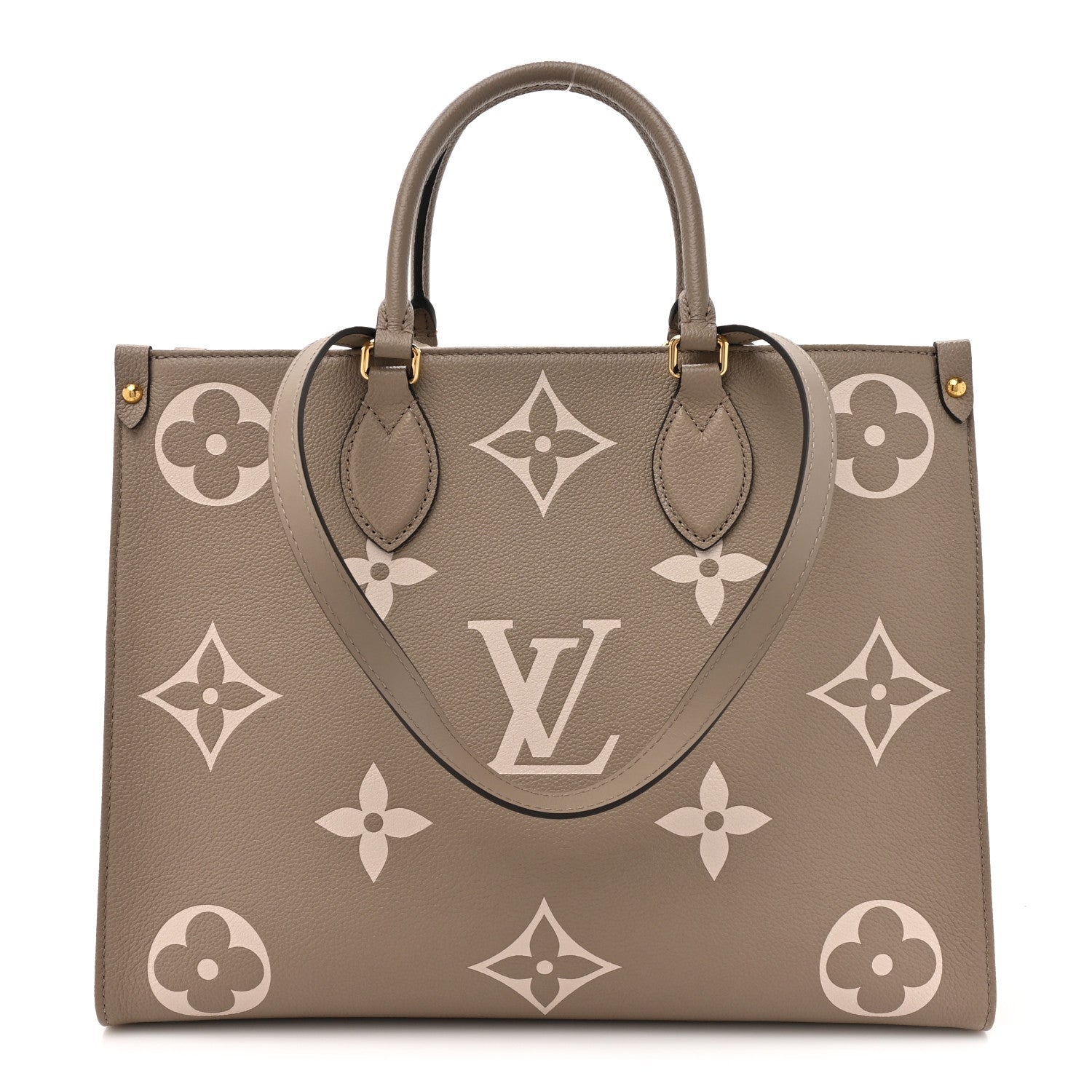 Louis Vuitton Empreinte Monogram Giant Onthego MM Tourterelle Creme 1 of 14