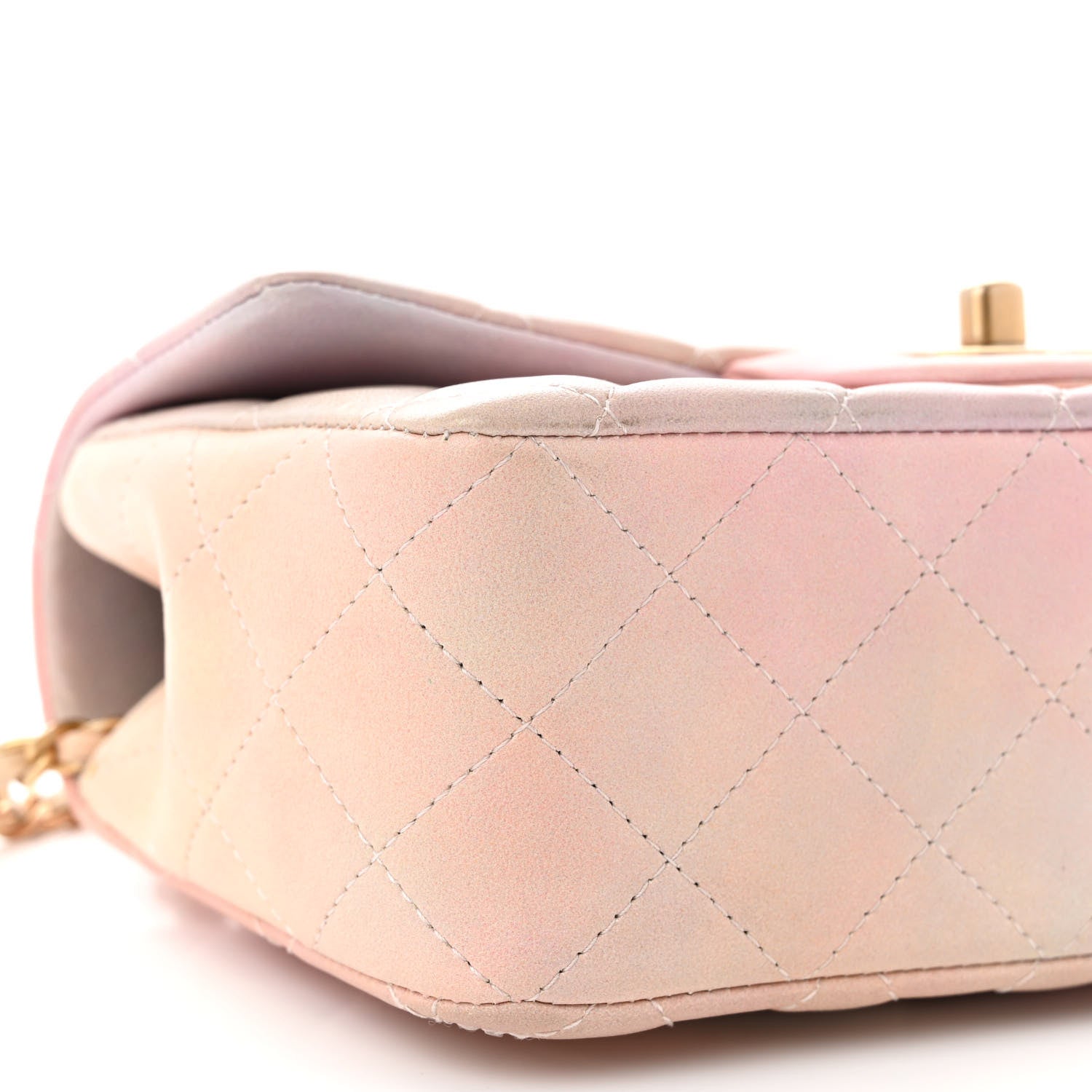 Chanel Lambskin Quilted Ombre Mini Top Handle Rectangular Flap Pink Multicolor 9 of 12