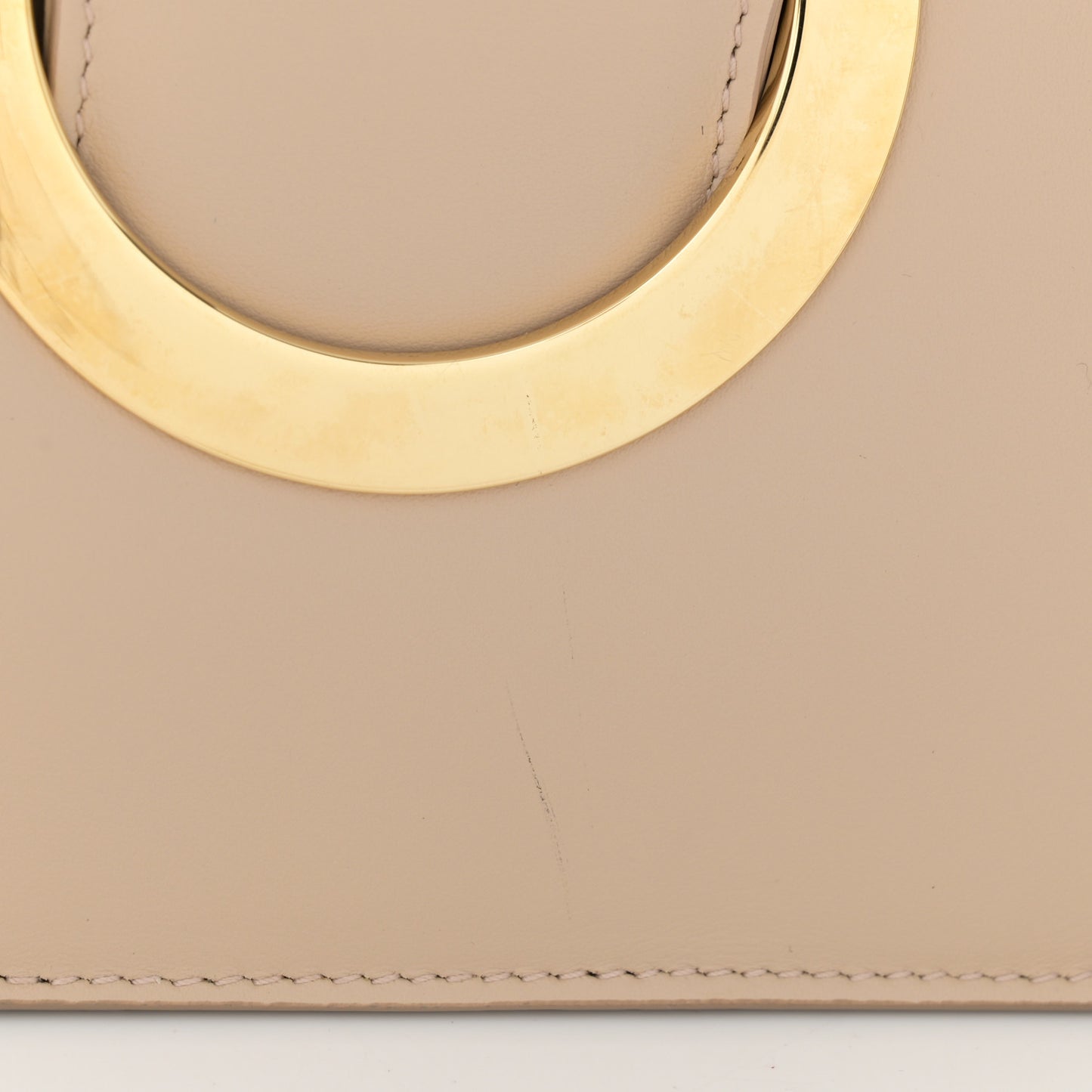 Calfskin Thalia Flap Shoulder Bag Macadamia