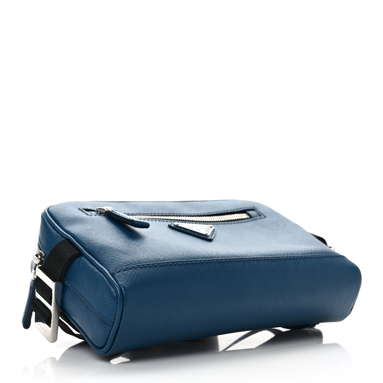 Prada Saffiano Travel Belt Bag Oceano 4 of 11