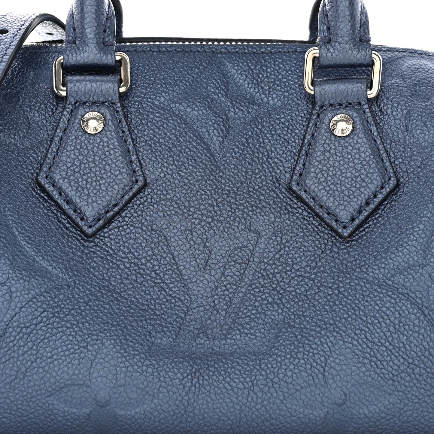 Metallic Empreinte Monogram Giant Speedy Bandouliere 20 Navy Nacre