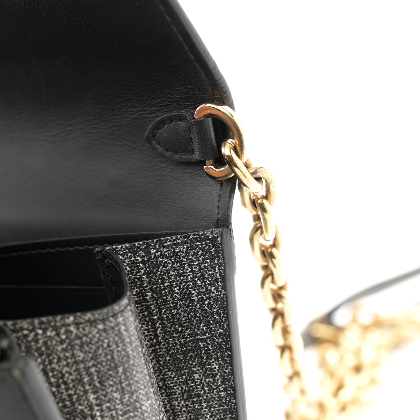 Epi Twist Chain Wallet Denim Dark