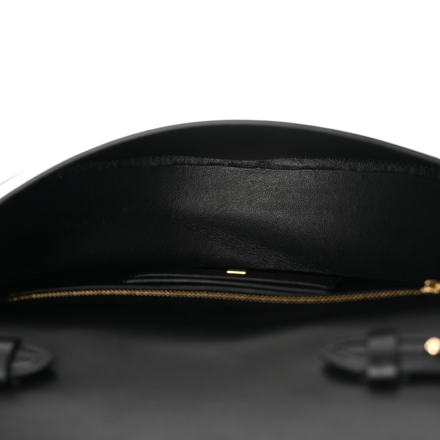 Calfskin Aura Shoulder Bag Black