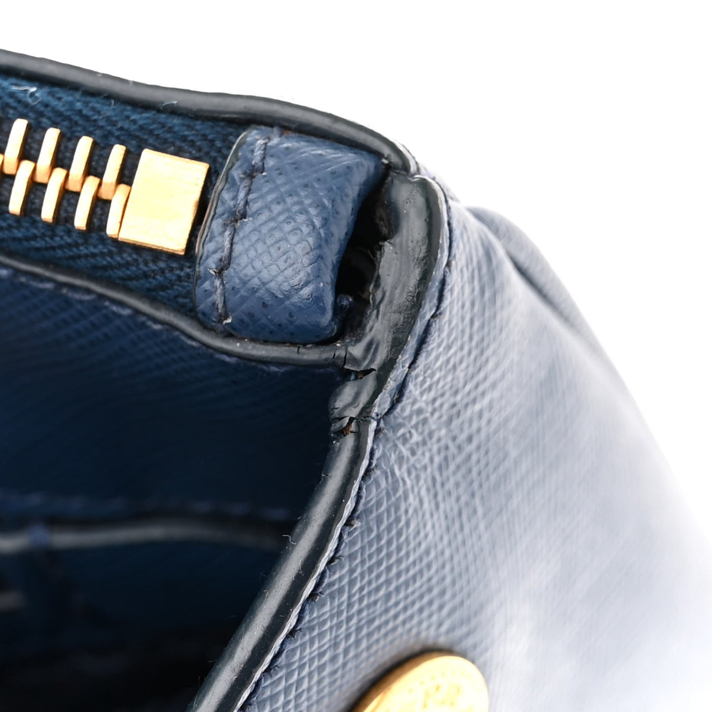 Saffiano Small Galleria Double Zip Tote Bluette