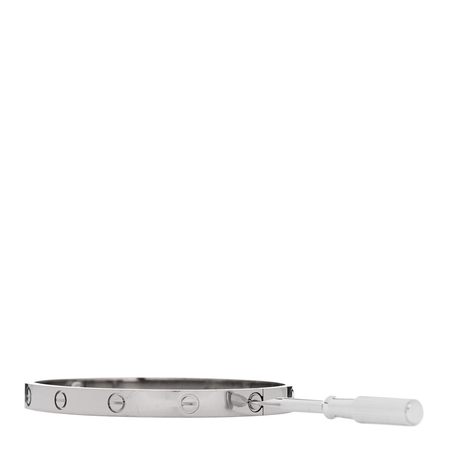 18K White Gold LOVE Bracelet 19