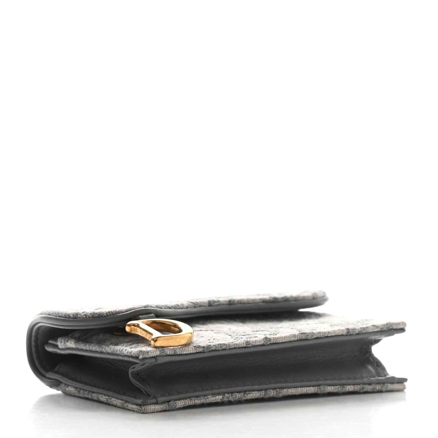 Oblique Saddle Card Holder Gray
