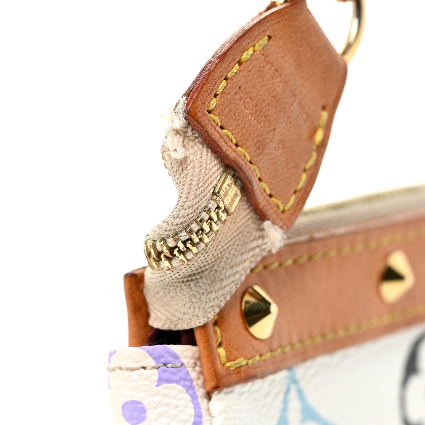 Monogram Multicolor Pochette Accessories White
