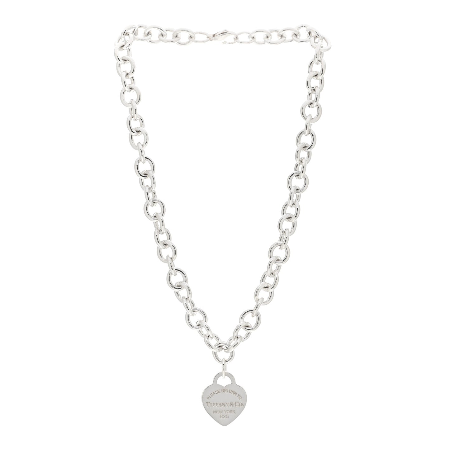 Sterling Silver Return to Tiffany Heart Tag Pendant Necklace