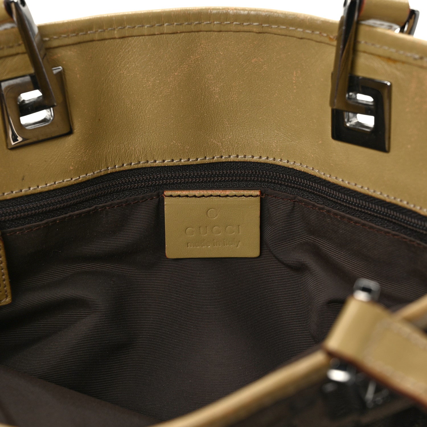 Gucci Monogram Bucket Tote Brown 5 of 15