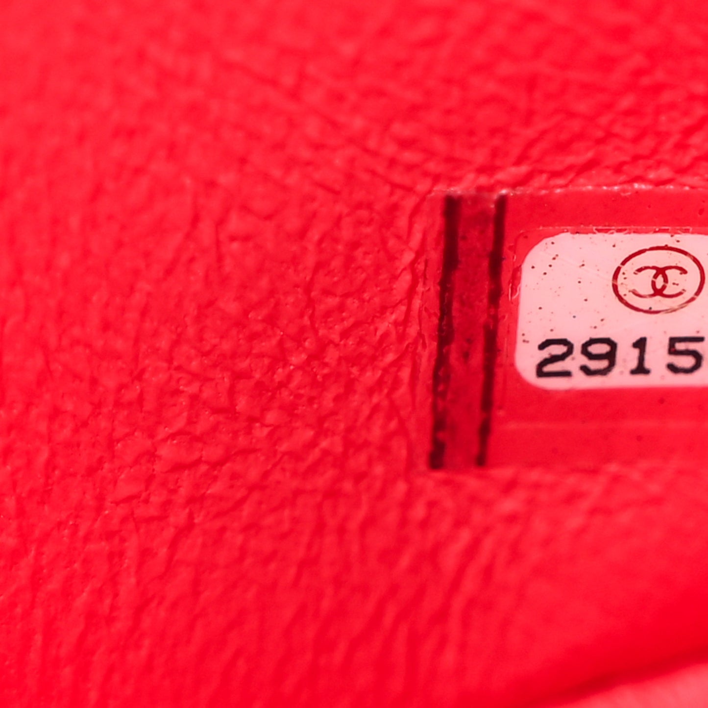 Caviar Quilted Small Double Flap Red