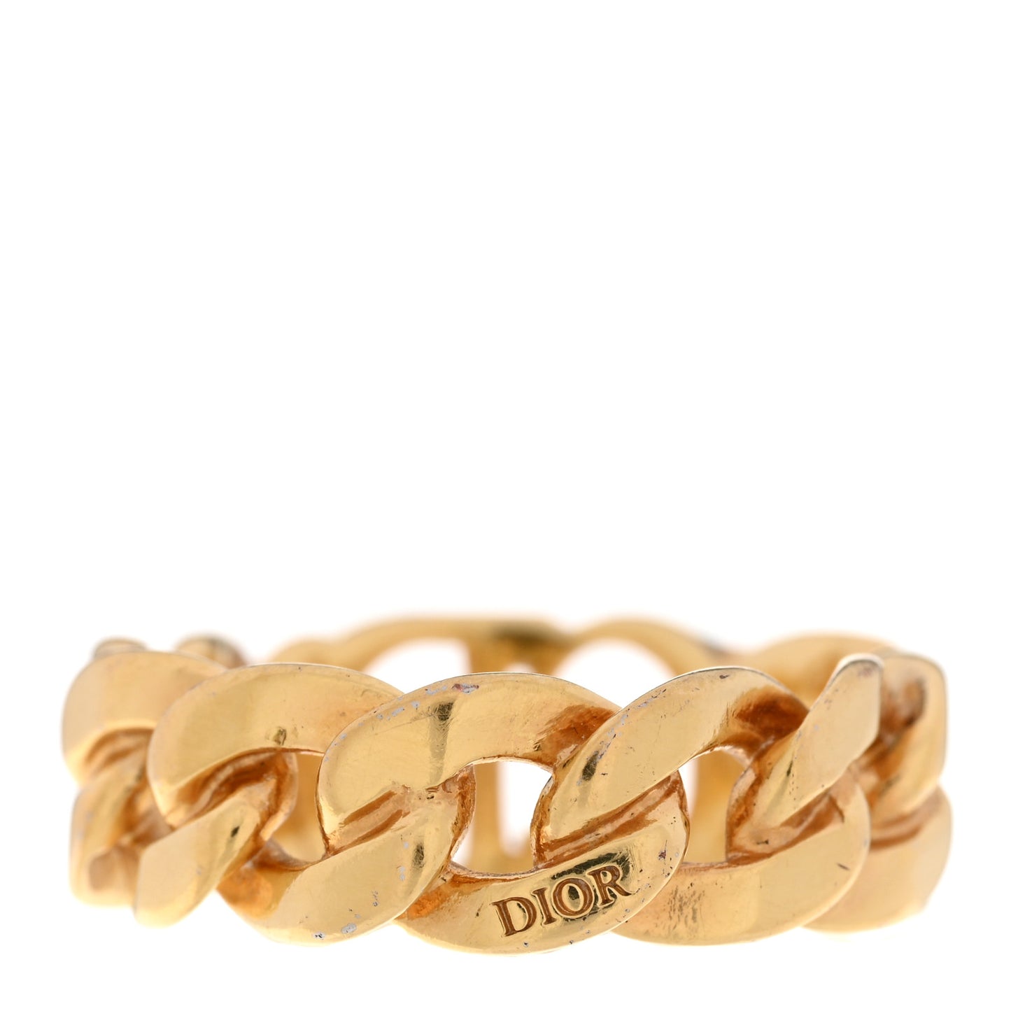 Metal Danseuse Etoile Chain Ring L Gold