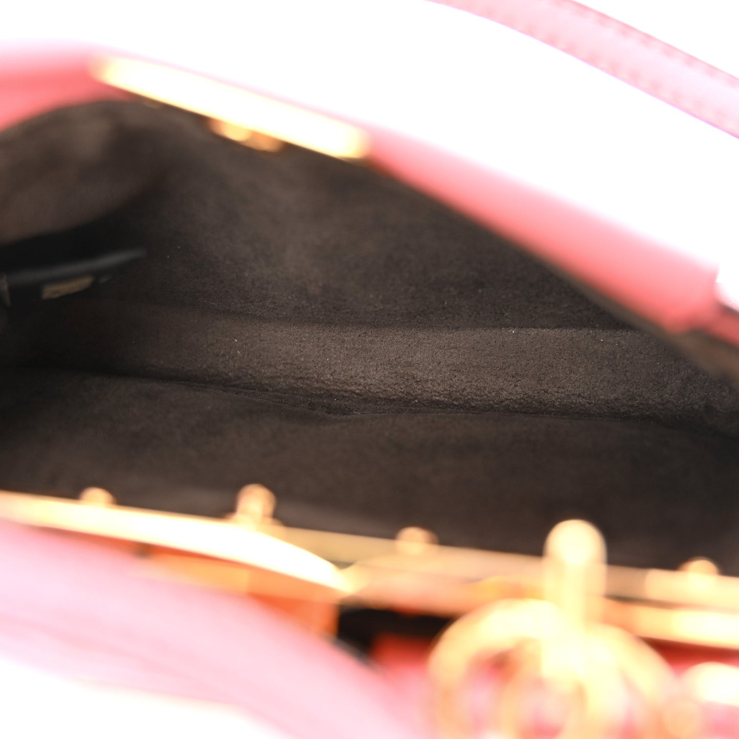 Shiny Nappa Micro Peekaboo Iconic Satchel Rosa Fluo