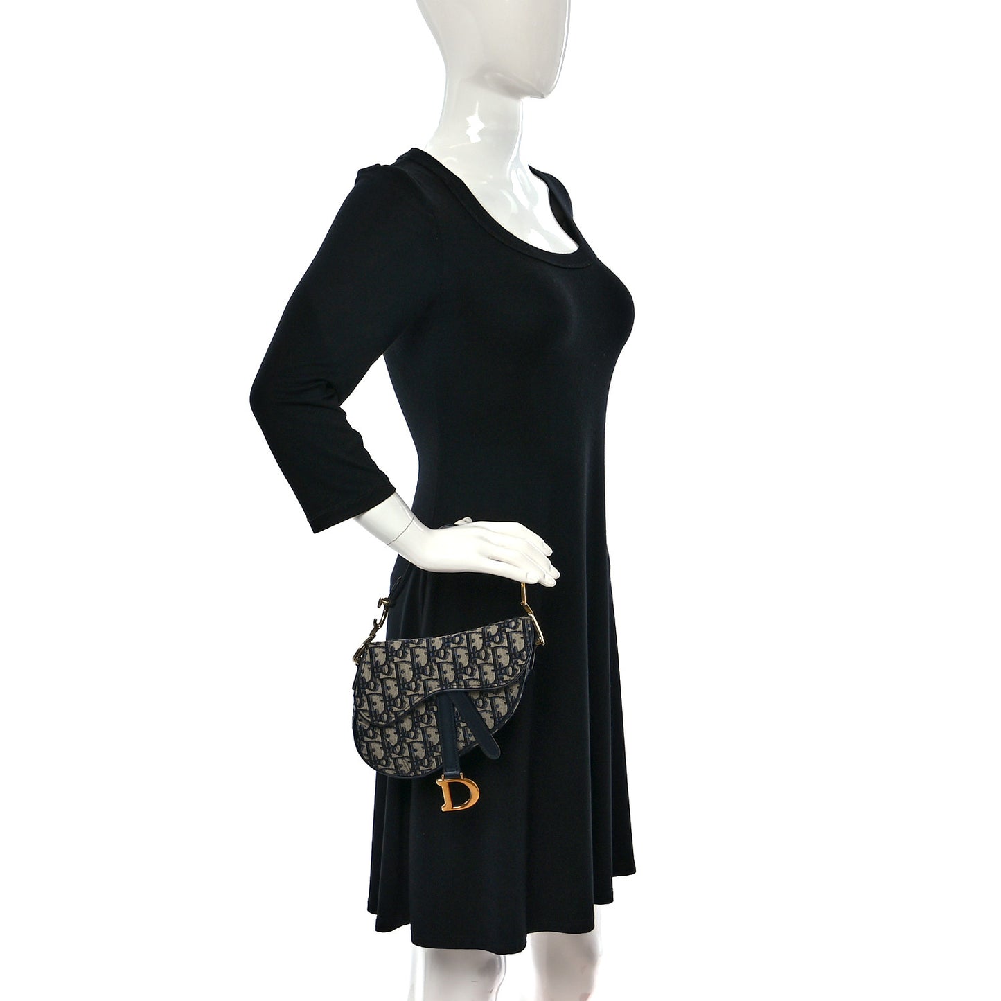 Oblique Mini Saddle Bag Blue