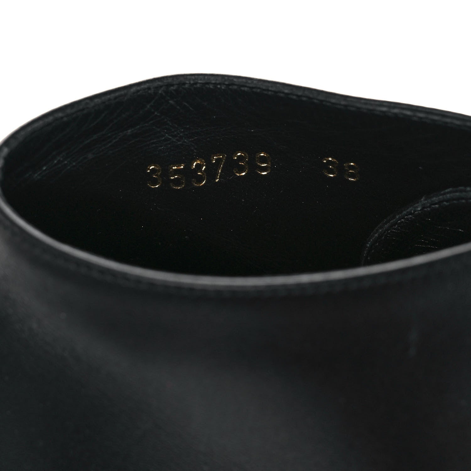 Gucci Calfskin Lifford Lace Up Platform Ankle Boots 38 Black 8 of 8