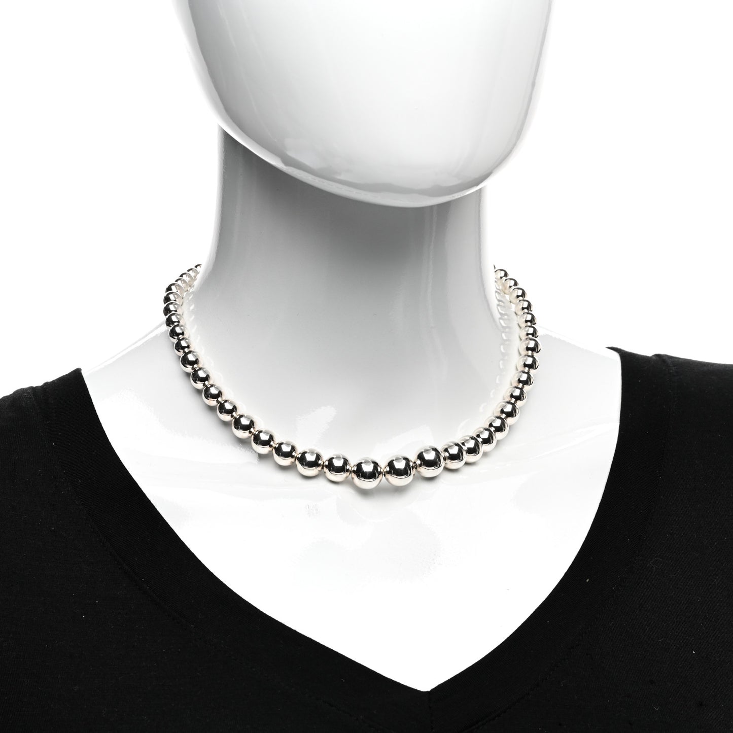 Sterling Silver HardWear Graduated Ball Necklace