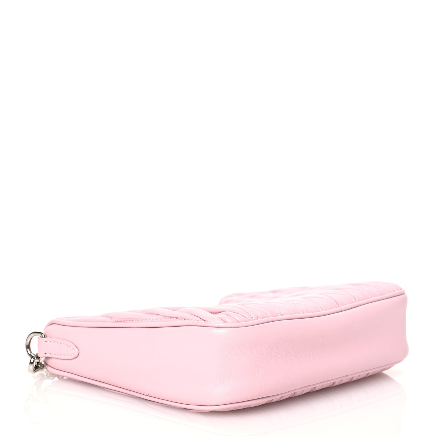 Nappa Matelasse Shoulder Bag Alabastro