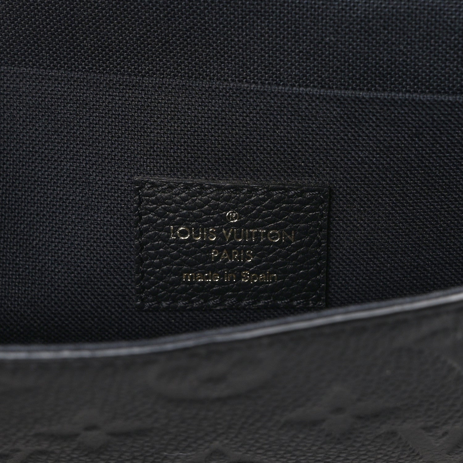 Louis Vuitton Empreinte Pochette Felicie Chain Wallet Black 6 of 8