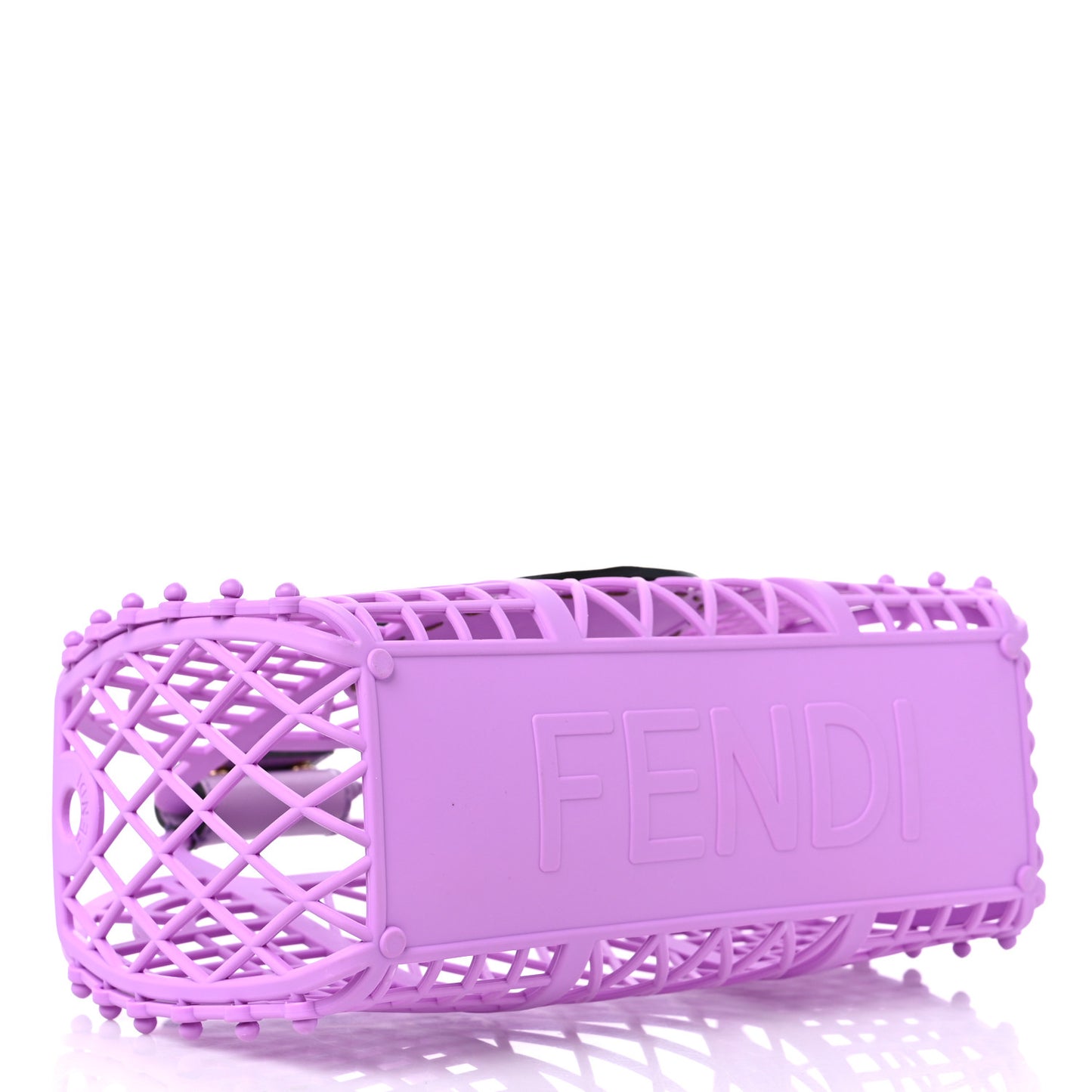 Recycled Plastic Vitello Liberty Matte Small Fendi Basket Violetta