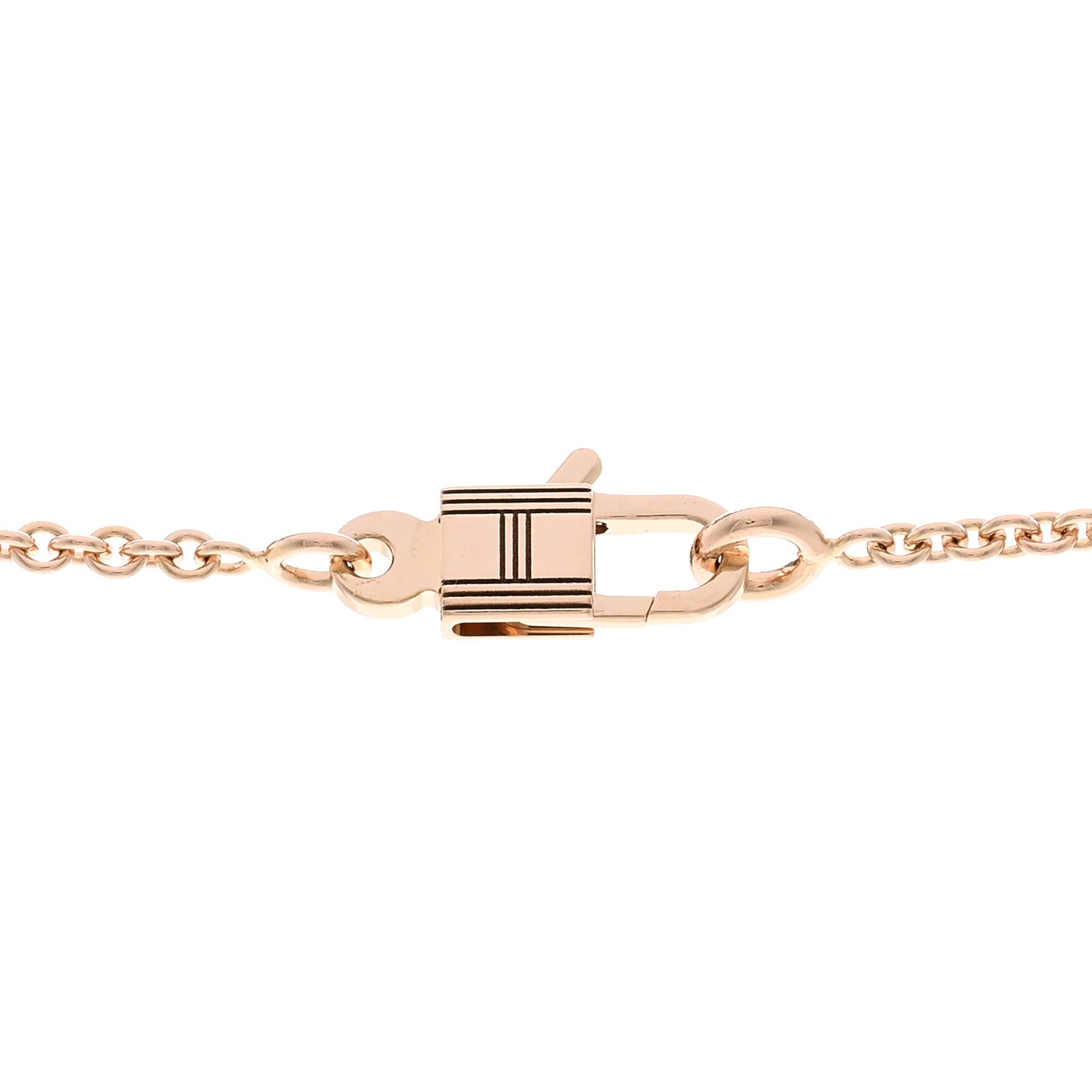 18K Rose Gold Diamond Kelly Amulettes Pendant Necklace