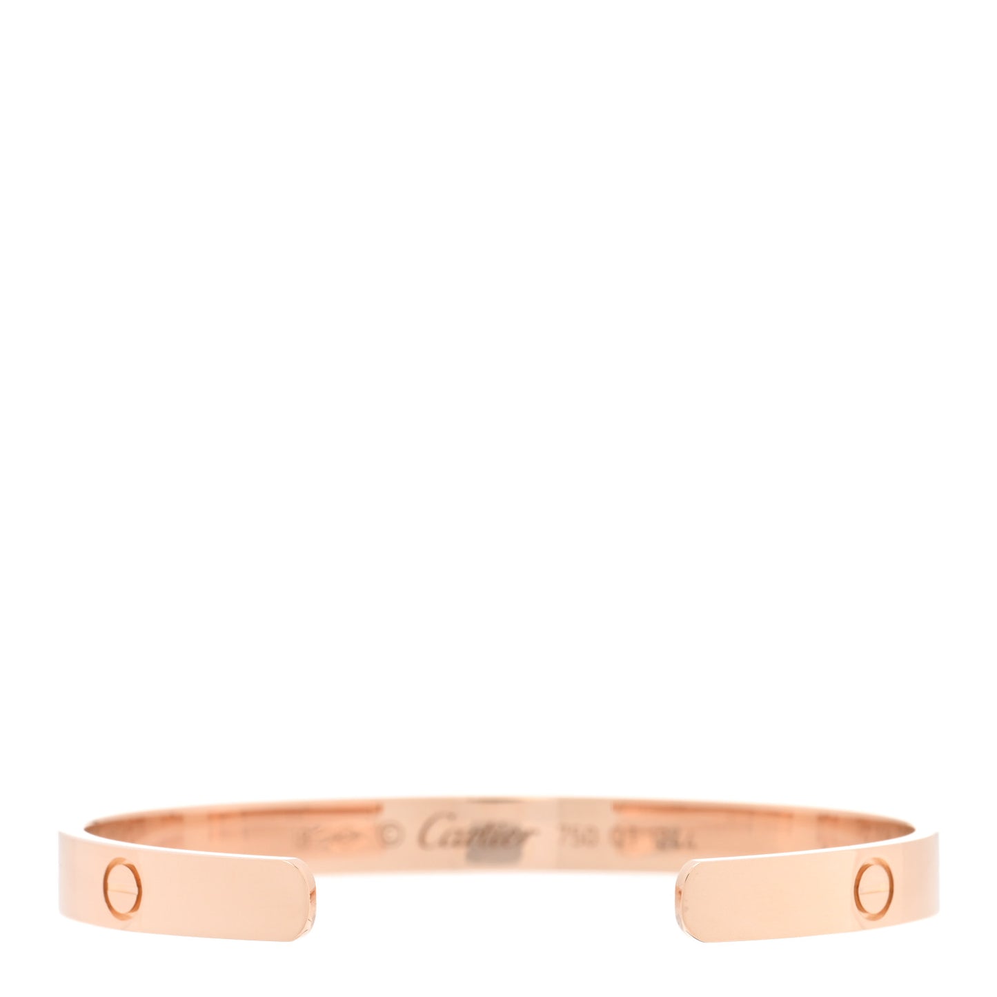 18K Pink Gold LOVE Cuff Bracelet 18