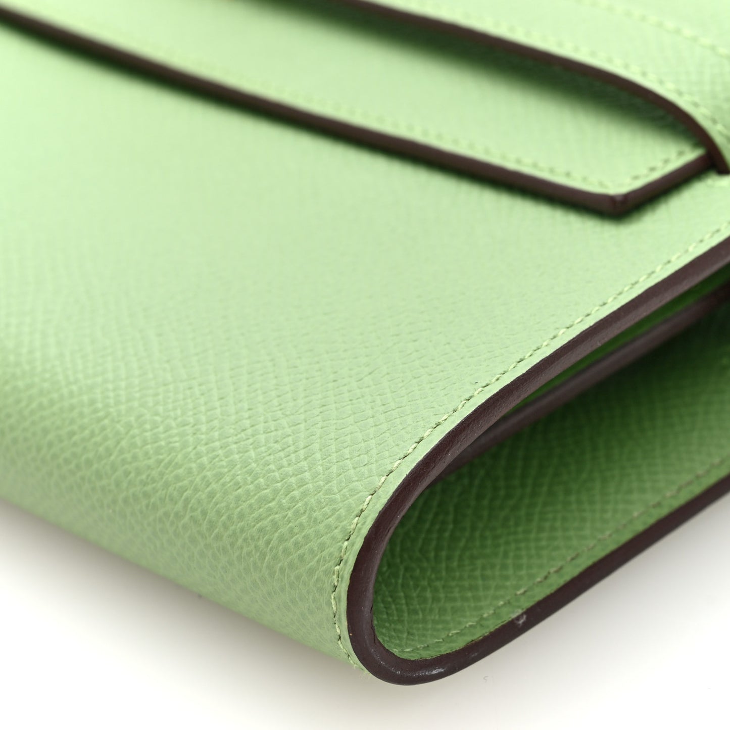 Epsom Verso Kelly Wallet To Go Vert Criquet Bleu Brume