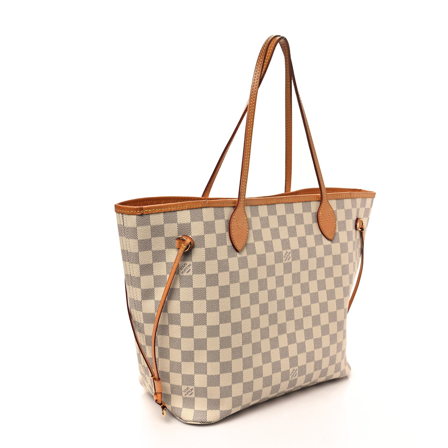 Damier Azur Neo Neverfull MM Rose Ballerine